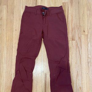 Prana Halle Pants Size 2 - Burgundy
